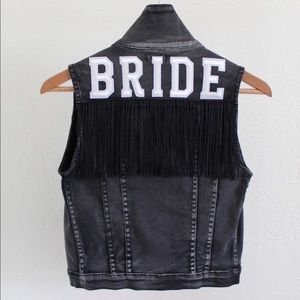 Bride Vest with a Fringe